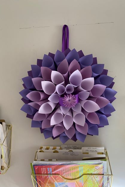 Hanging Paper Flower (Large) Project