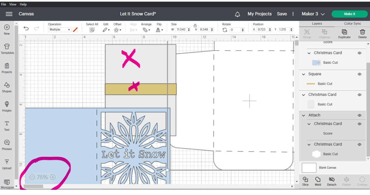 How to Make a Cut-Out Card on Cricut - Redbuds & Ribbons