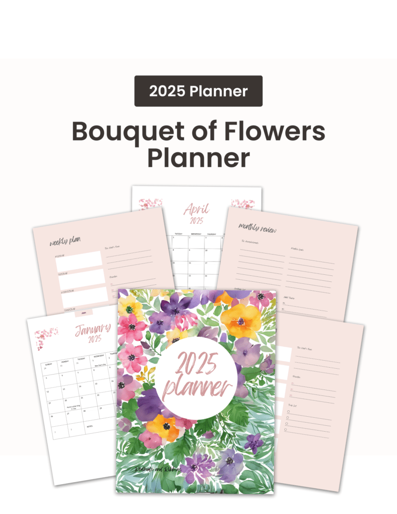 2025 Bouquet of Flowers Planner