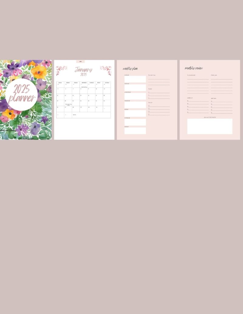 2025 Bouquet of Flowers Planner - Image 2