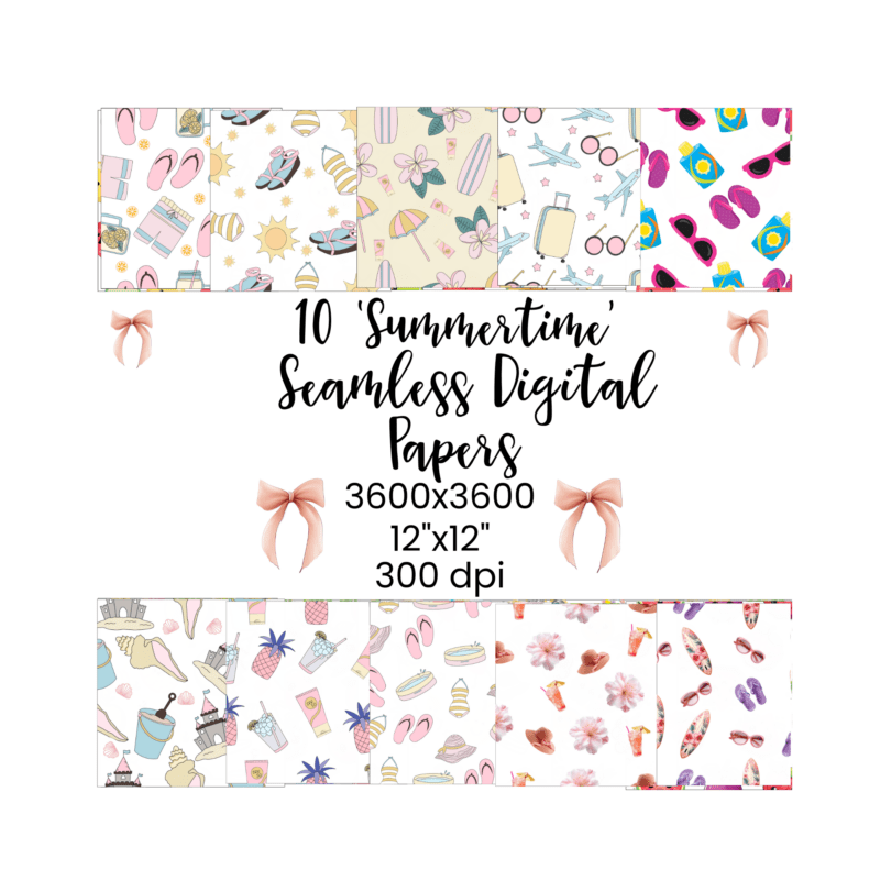 Summertime-Seamless Digital Papers