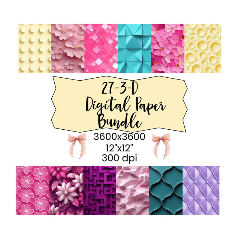 3-D Digital Paper Bundle